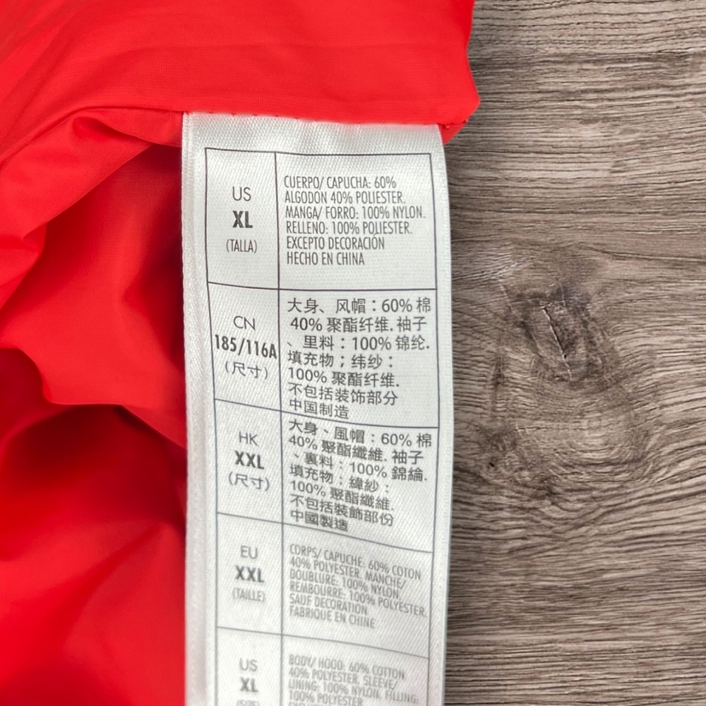 Disney Parks Walt Disney World Red Mens XL Hooded Sweatshirt Full Zip Jacket - Picture 6 of 7